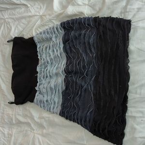 Strapless cocktail mini dress